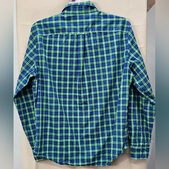 American Eagle Men’s Athletic Fit Plaid Button-Down Shirt – Size Large - Picture 4 of 10